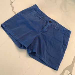 Blue shorts, 4” inseam, size 10, worn once